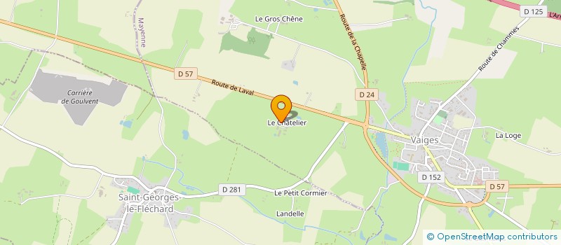 localisation de l'entreprise MONSIEUR HUBERT BELLAYER à VAIGES