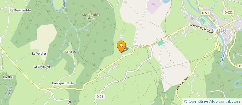 localisation de l'entreprise MONSIEUR HUBERT BENAZECH  LE BEZ