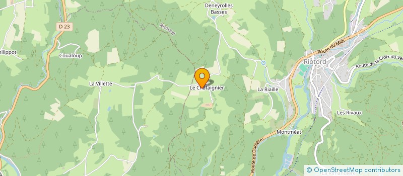 localisation de l'entreprise MONSIEUR HUBERT BERNON  RIOTORD