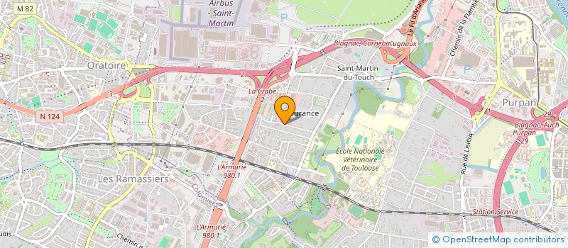 localisation de l'entreprise MONSIEUR HUBERT BESNIER  TOULOUSE