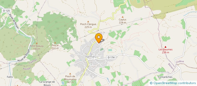 localisation de l'entreprise MONSIEUR HUBERT BIBEN  ROUJAN