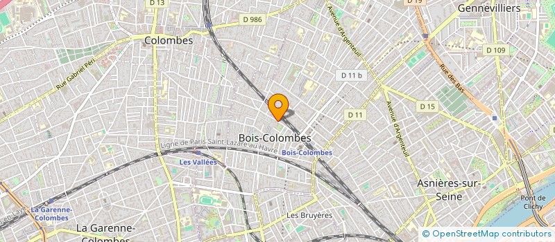 localisation de l'entreprise MONSIEUR HUBERT BIREMBAUX à BOIS-COLOMBES