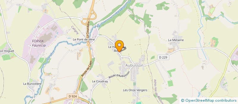 localisation de l'entreprise MONSIEUR HUBERT BITU à AUBUSSON