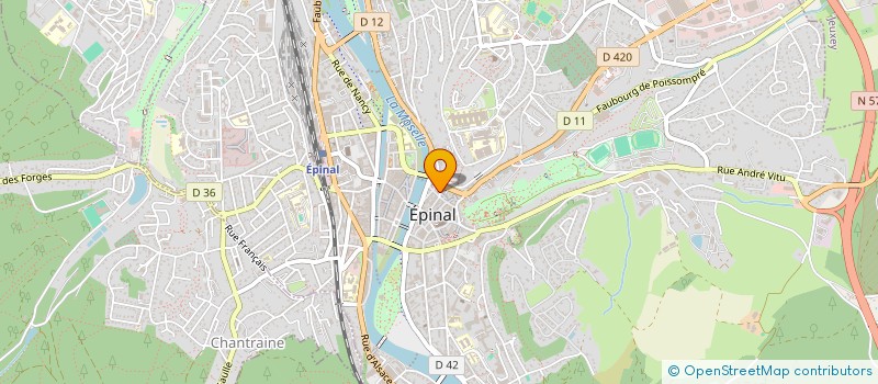 localisation de l'entreprise MONSIEUR HUBERT BLED à EPINAL