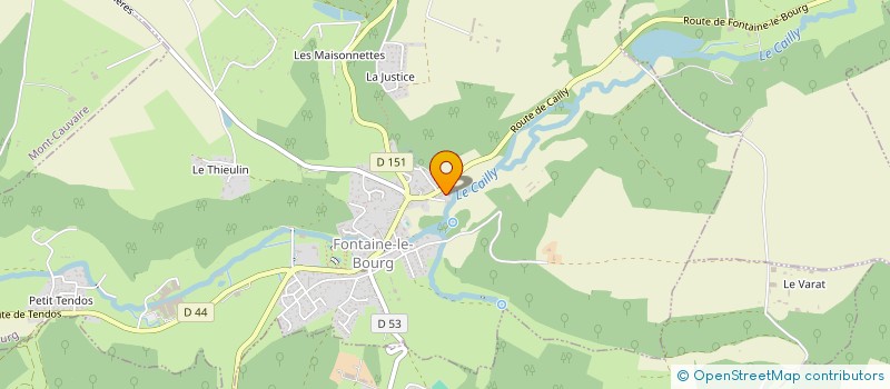 localisation de l'entreprise MONSIEUR HUBERT BLETRY  LA HOUSSAYE BERANGER