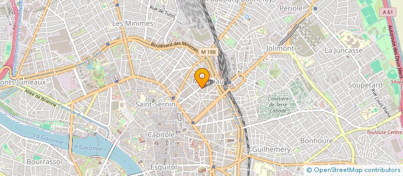 localisation de l'entreprise MONSIEUR HUBERT BOBINET  TOULOUSE