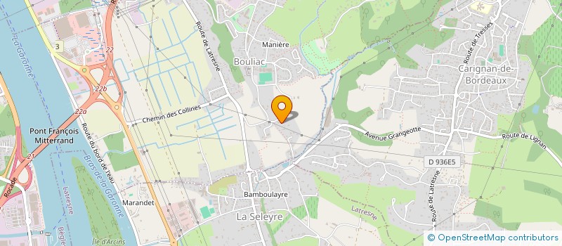 localisation de l'entreprise MONSIEUR HUBERT BONNET à BOULIAC