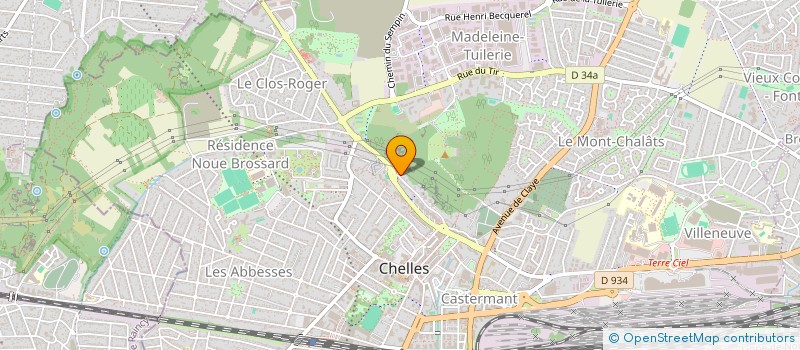 localisation de l'entreprise MONSIEUR HUBERT BONNET  CHELLES