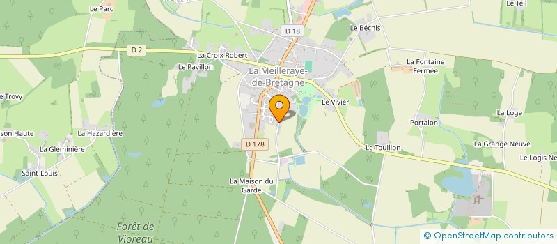 localisation de l'entreprise MONSIEUR HUBERT BOUDET à LA MEILLERAYE-DE-BRETAGNE