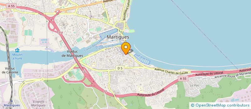 localisation de l'entreprise MONSIEUR HUBERT BOULLET à MARTIGUES