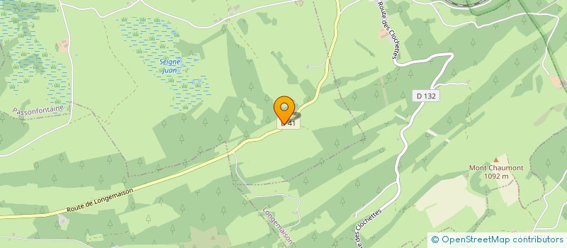 localisation de l'entreprise MONSIEUR HUBERT BOURDIN  AVOUDREY