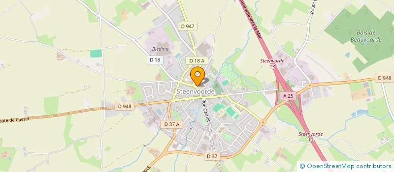 localisation de l'entreprise MONSIEUR HUBERT BOURGEOIS  STEENVOORDE