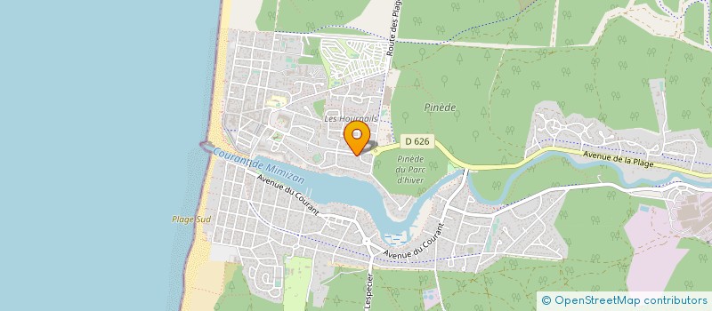 localisation de l'entreprise MONSIEUR HUBERT BRAQUESSAC  MIMIZAN