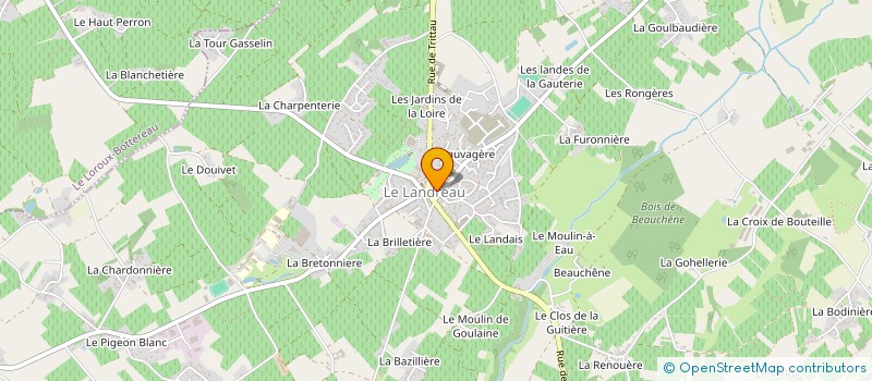 localisation de l'entreprise MONSIEUR HUBERT BRELET à LE LANDREAU