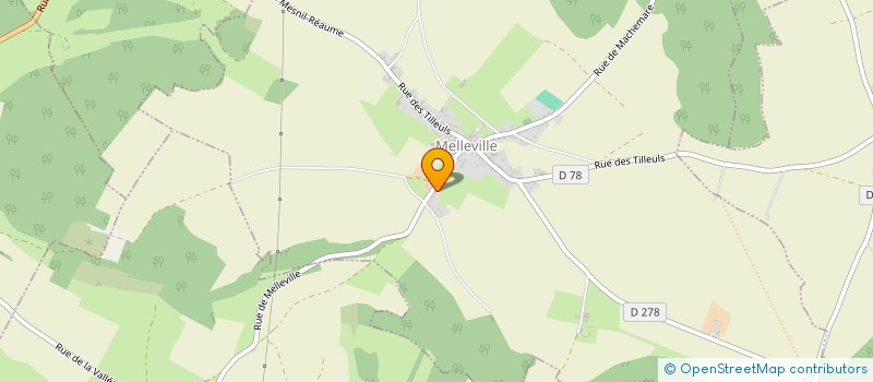 localisation de l'entreprise MONSIEUR HUBERT BREUNEVAL  MELLEVILLE