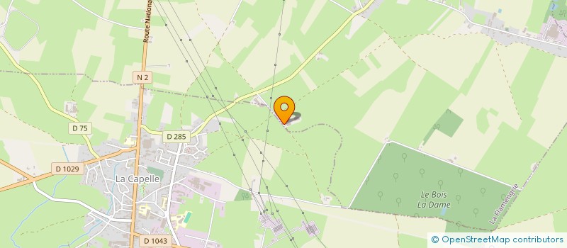 localisation de l'entreprise MONSIEUR HUBERT BRISSART  LA FLAMENGRIE