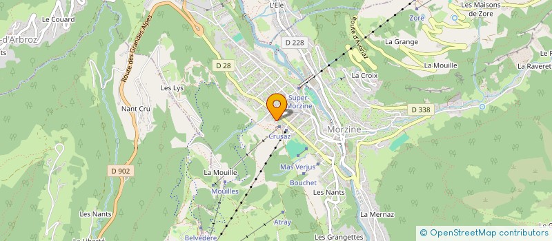 localisation de l'entreprise MONSIEUR HUBERT BRON  MORZINE