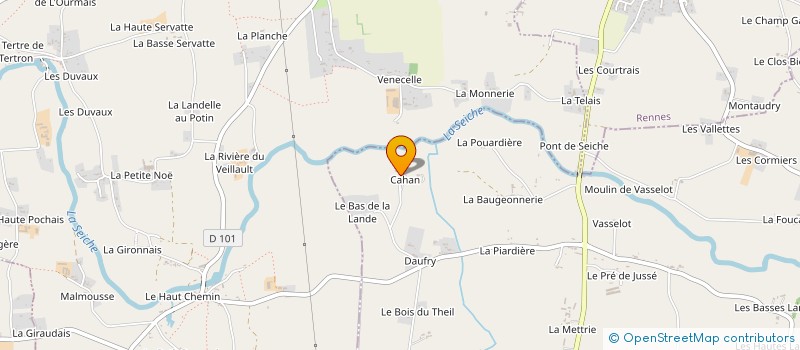 localisation de l'entreprise MONSIEUR HUBERT BROSSAULT  AMANLIS