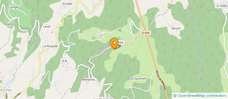 localisation de l'entreprise MONSIEUR HUBERT BROUSSOLLE à LOSTANGES