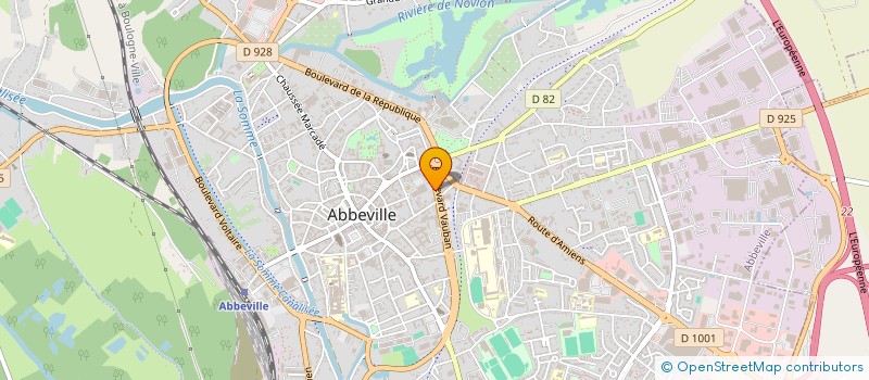 localisation de l'entreprise MONSIEUR HUBERT BUISSART à ABBEVILLE