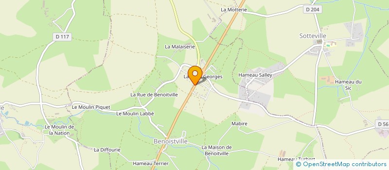 localisation de l'entreprise MONSIEUR HUBERT CAPELLE  BENOITVILLE