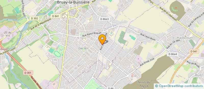 localisation de l'entreprise MONSIEUR HUBERT CAPPELLE à BRUAY-LA-BUISSIERE