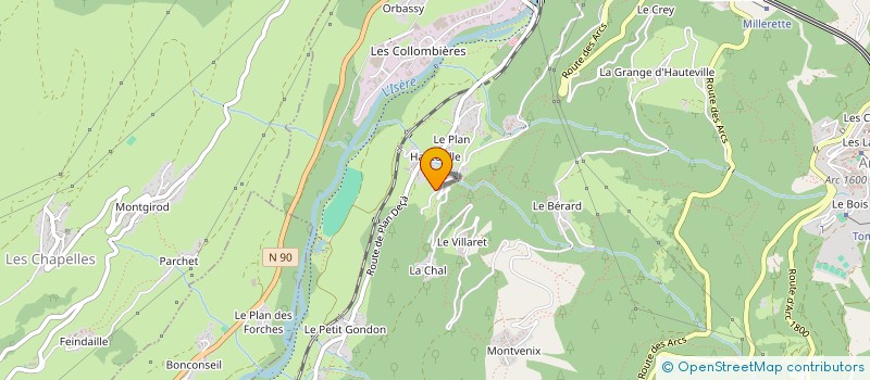 localisation de l'entreprise MONSIEUR HUBERT CAPUCON à LES CHAPELLES