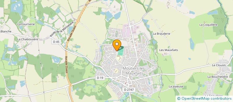 localisation de l'entreprise MONSIEUR HUBERT CARRE  MOUTIERS-LES-MAUXFAITS