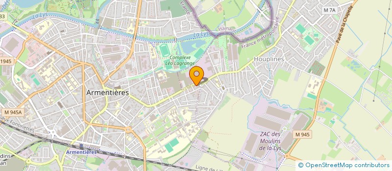 localisation de l'entreprise MONSIEUR HUBERT CAUBET  ARMENTIERES