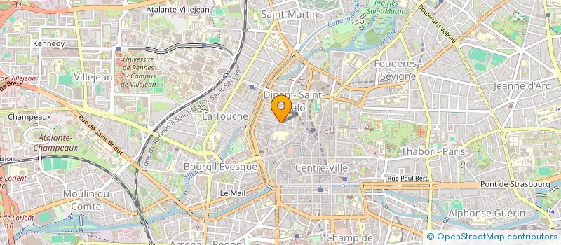 localisation de l'entreprise MONSIEUR HUBERT CAVE  RENNES