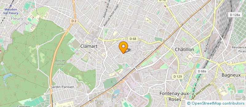 localisation de l'entreprise MONSIEUR HUBERT CAZENAVE à CLAMART