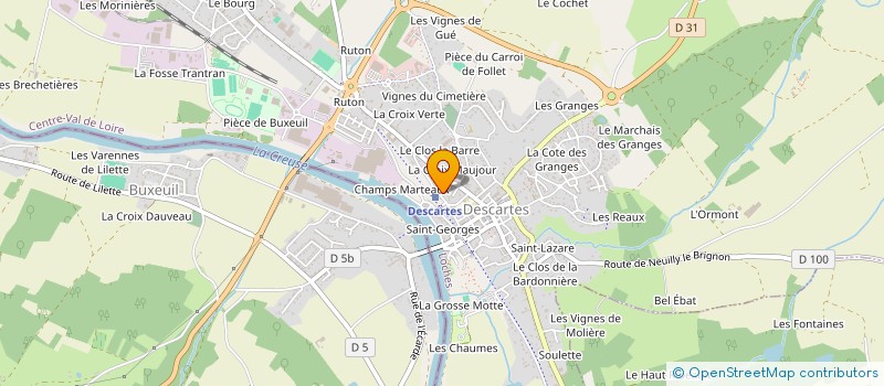 localisation de l'entreprise MONSIEUR HUBERT CHABAUTY à DESCARTES