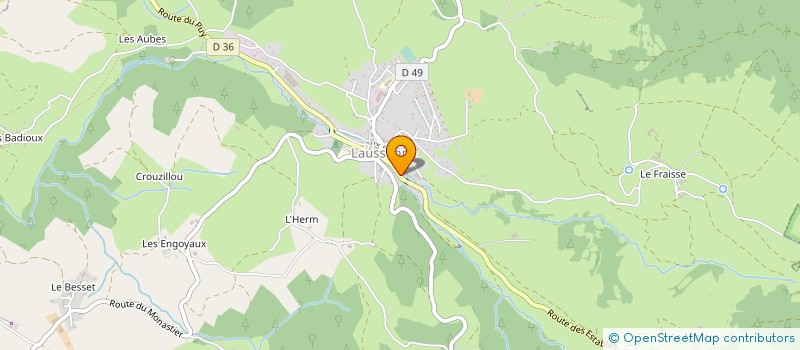 localisation de l'entreprise MONSIEUR HUBERT CHAPUIS à LAUSSONNE
