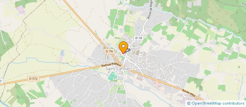 localisation de l'entreprise MONSIEUR HUBERT CHARBONNEL  SAINT-CANNAT