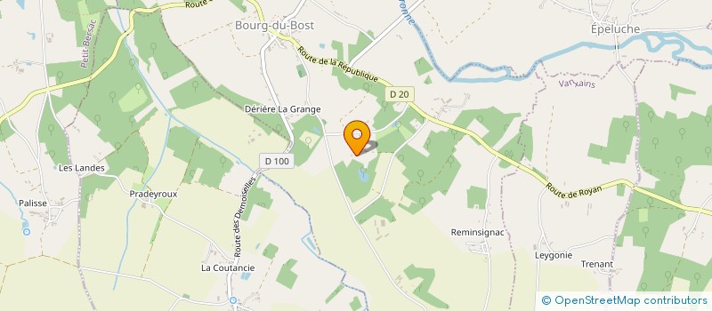 localisation de l'entreprise MONSIEUR HUBERT CHARBONNET  COMBERANCHE-ET-EPELUCHE