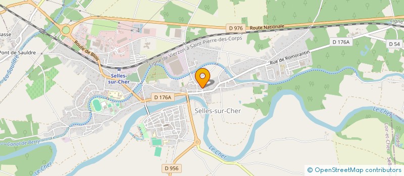 localisation de l'entreprise MONSIEUR HUBERT CHARBONNIER  SELLES-SUR-CHER