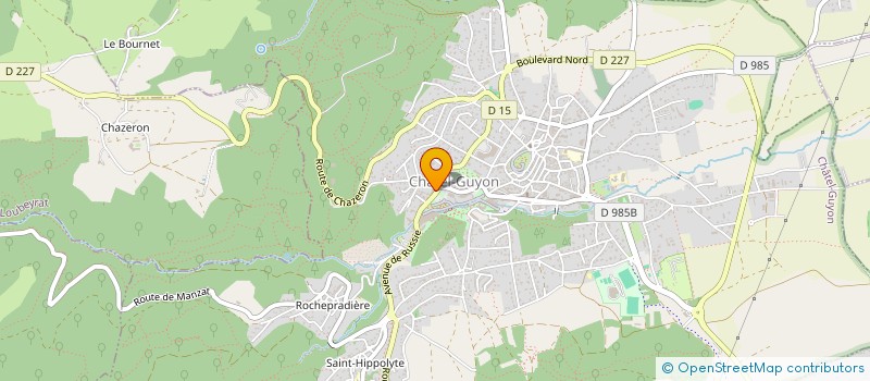localisation de l'entreprise MONSIEUR HUBERT CHARMETANT  CHATEL-GUYON