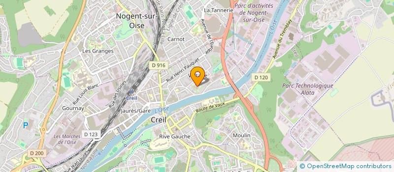 localisation de l'entreprise MONSIEUR HUBERT CHAUFOUR à CREIL