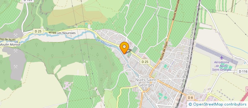 localisation de l'entreprise MONSIEUR HUBERT CHAUVENET à NUITS-SAINT-GEORGES