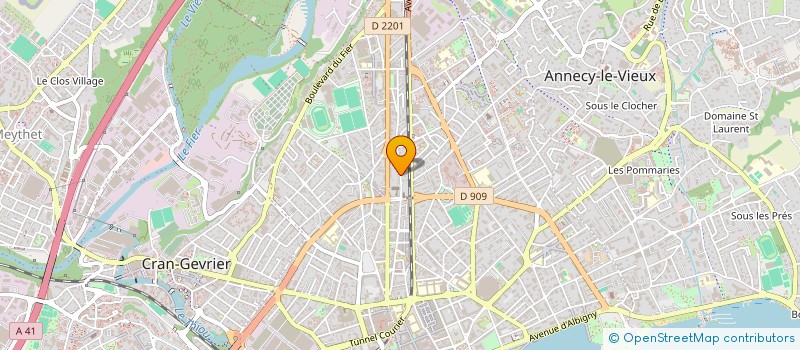 localisation de l'entreprise MONSIEUR HUBERT CHAZELLE  ANNECY