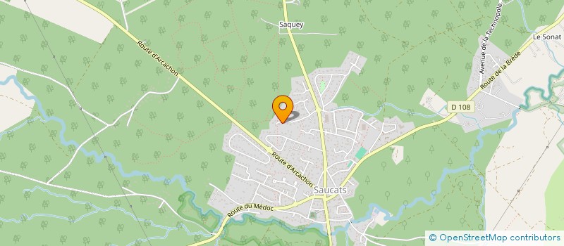 localisation de l'entreprise MONSIEUR HUBERT CHERON  SAUCATS