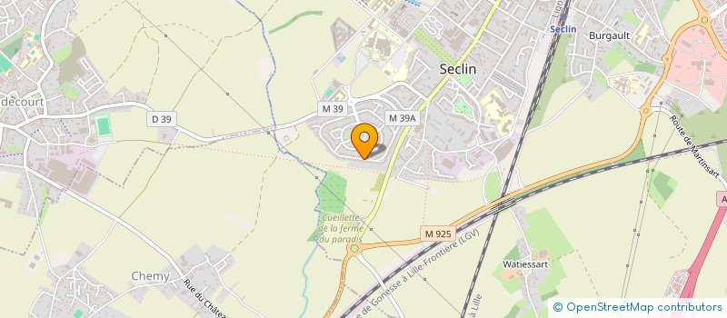 localisation de l'entreprise MONSIEUR HUBERT CHEVRE à SECLIN