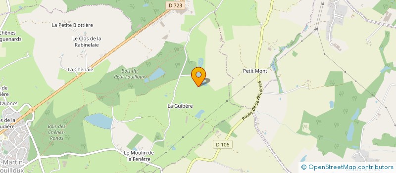 localisation de l'entreprise MONSIEUR HUBERT CHIRADE  SAINT-MARTIN-DU-FOUILLOUX