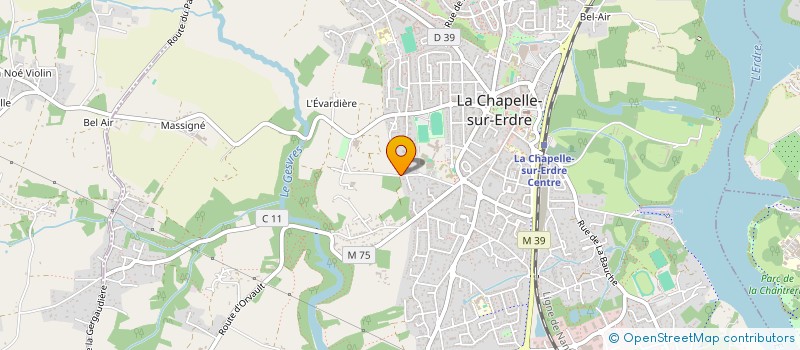 localisation de l'entreprise MONSIEUR HUBERT CHIRON à LA CHAPELLE-SUR-ERDRE