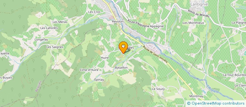 localisation de l'entreprise MONSIEUR HUBERT CINQUIN  QUINCIE-EN-BEAUJOLAIS