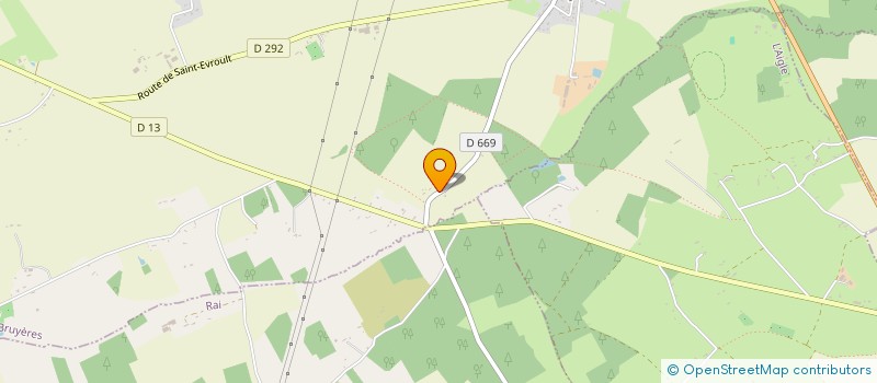 localisation de l'entreprise MONSIEUR HUBERT CLARYS à ST SYMPHORIEN DES BRUYERES