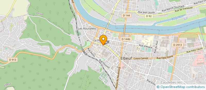 localisation de l'entreprise MONSIEUR HUBERT COIGNARD  ELBEUF