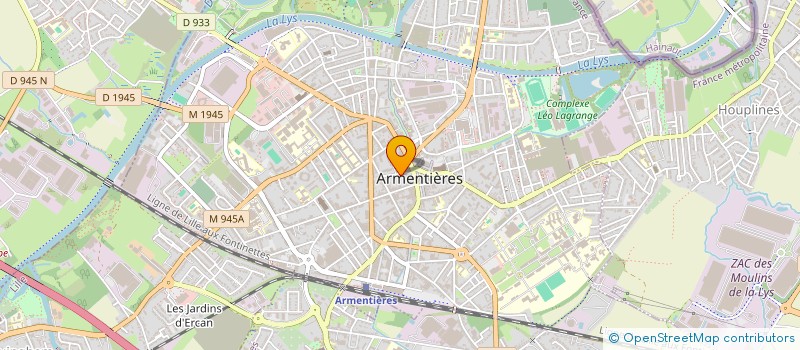 localisation de l'entreprise MONSIEUR HUBERT COISNE  ARMENTIERES