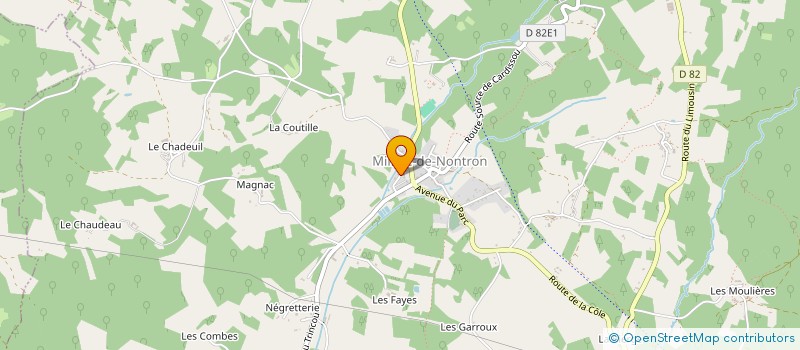 localisation de l'entreprise MONSIEUR HUBERT COMBALIER  MILHAC-DE-NONTRON