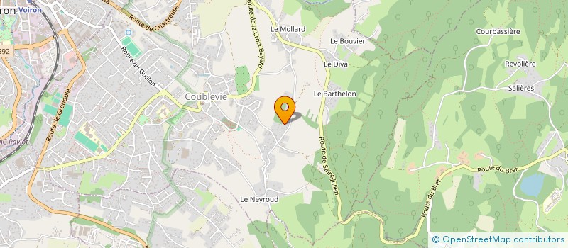 localisation de l'entreprise MONSIEUR HUBERT COUDREUSE  COUBLEVIE